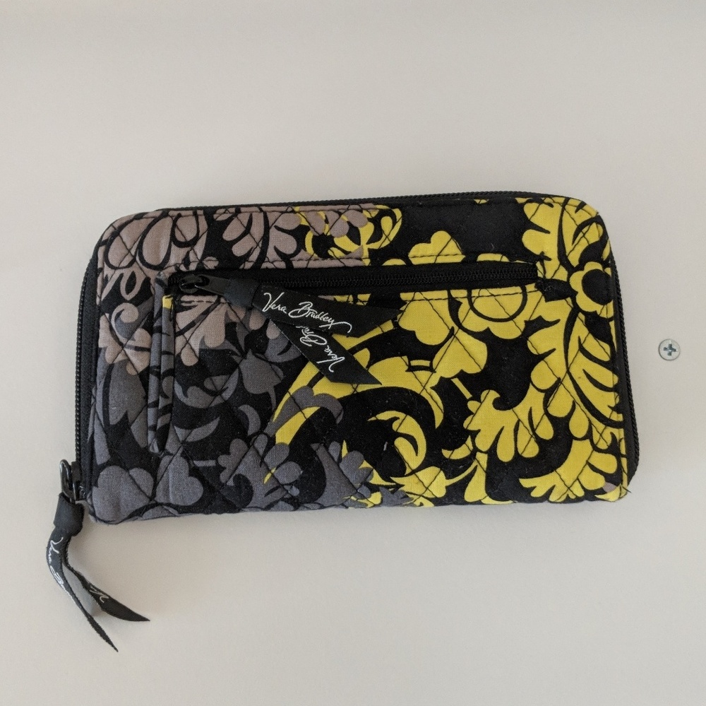 Vera Bradley Fabric Zip Around Travel Wallet